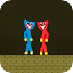 Red and Blue Stickman Huggy