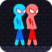 Red and Blue Stickman Rope